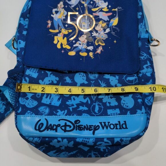 Walt Disney World 50th Anniversary Mickey Mouse & Friends Castle Backpack Blue - Picture 11 of 13